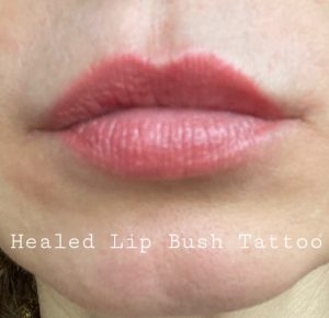 Lip blush tattoo